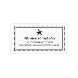 Etiqueta Graceus Starfish Black | Dirección de correo