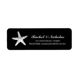 Etiqueta Graceus Starfish Black | Dirección de devolución