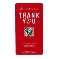 Gracias con amor Corazón y código QR
