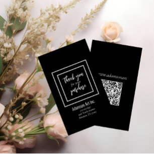 Etiqueta "Gracias por tu compra" de negocios