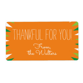 Etiqueta Gracias por tu Personalizado