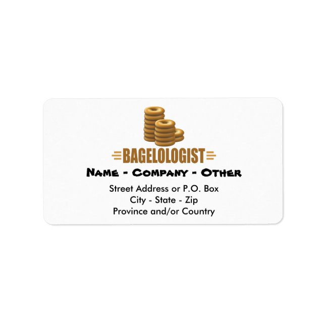 Etiqueta Gracioso Bagels (Frente)