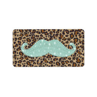 Gracioso Bigote Verde azulado De Molleja Verde E I