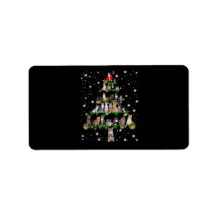 Etiqueta Gracioso Gatos Regalo de decoración de árbol de na