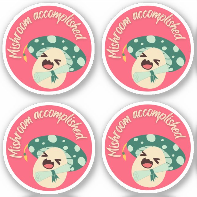 Etiqueta Grad Green Fun Mushroom - Envase de 4 (Anverso)