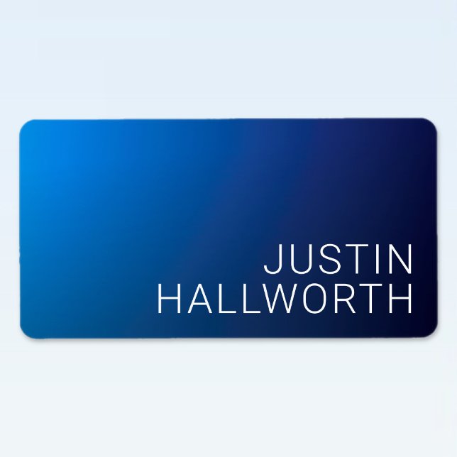 Etiqueta Gradiente azul oscuro moderno y texto editable mín (Subido por el creador)