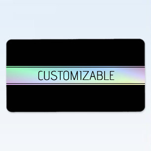 Etiqueta Gradiente colorido moderno y texto editable