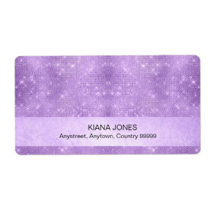 Etiqueta Gradiente de brillo y resplandor Turquesa/Rosa ID6