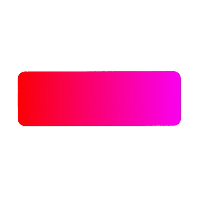 Etiqueta Gradiente de Magenta a Rojo (Frente)