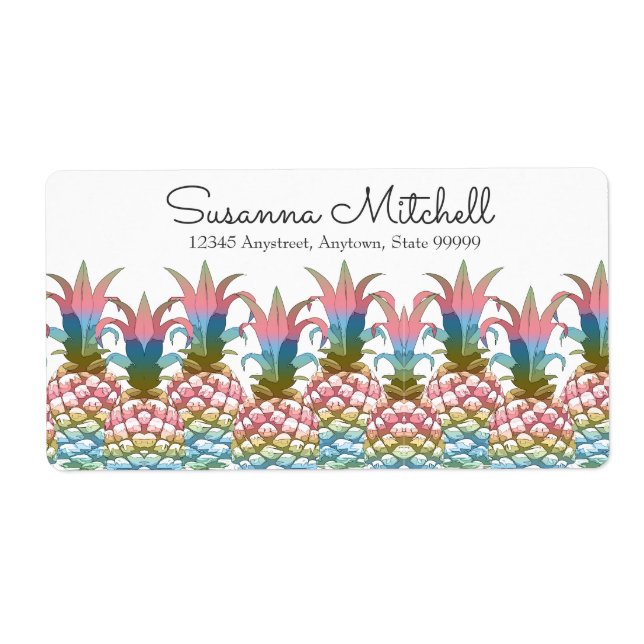 Etiqueta Gradiente pastoral de piña ID246 (Frente)