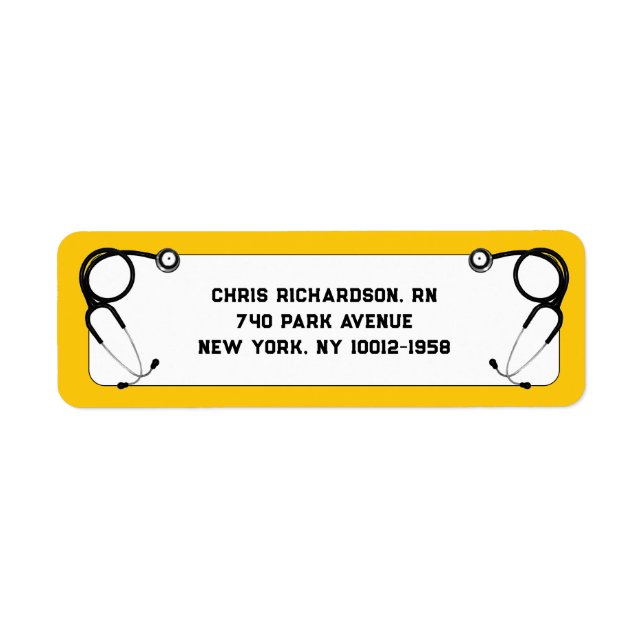 Etiqueta Graduación de enfermería (Frente)