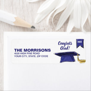 Etiqueta Graduación Personalizado del título de graduación 