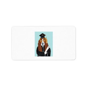 Etiqueta Graduado Basset Hound