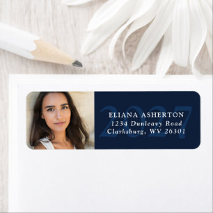 Etiqueta Graduation photo return address label
