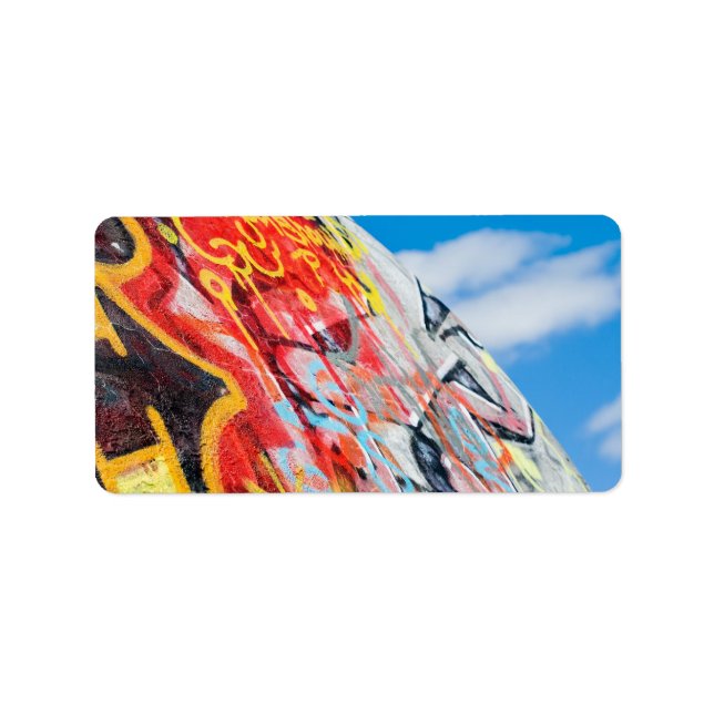 Etiqueta graffiti planetario (Frente)