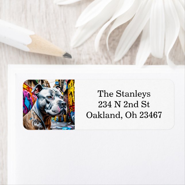 Etiqueta Graffiti urbano Arte callejero Pitbull (In situ)