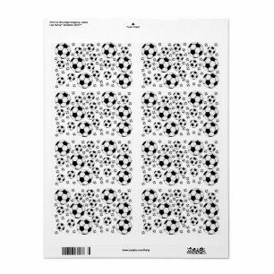 Etiqueta Gráfico clásico de balón de fútbol para fanáticos 