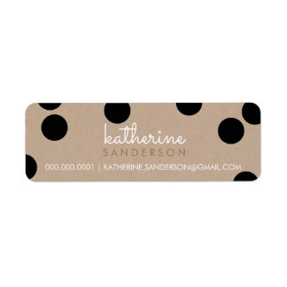 Etiqueta GRAN CONFETTI SPOT moderno lindo negritas negro