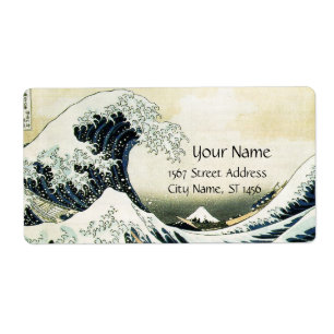 Etiqueta GRAN OLA Azul Blanco