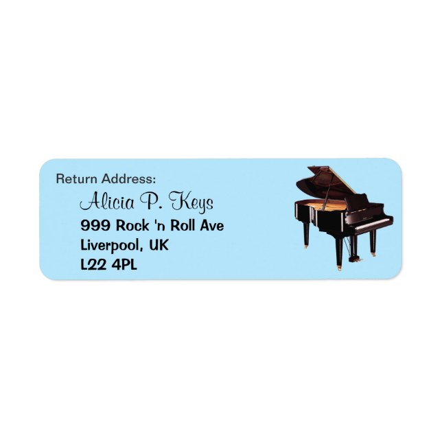 Etiqueta GRAND PIANO Music Avers (Frente)