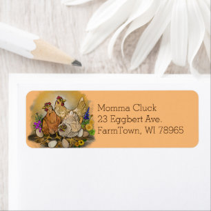 Etiqueta Granja fresca de Momma Cluck