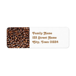 Etiqueta Granos de café