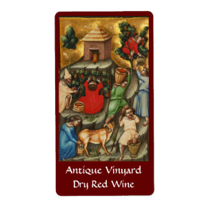 Etiqueta Grapevina MEDIEVA VINEYARD HARVEST Grapevina antig