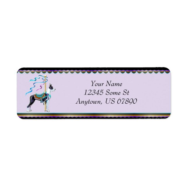 Etiqueta Great Dane Mantle Carousel Labels (Frente)