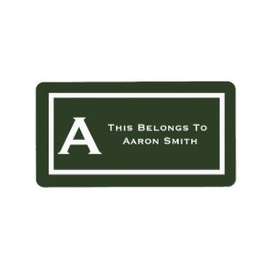 Etiqueta Green oscuro, esto pertenece al libro escolar del 