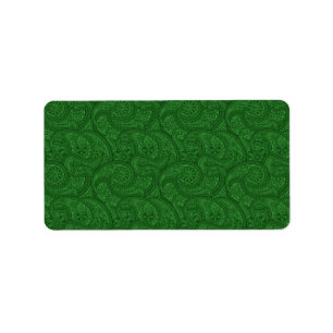 Etiqueta Green Paisley