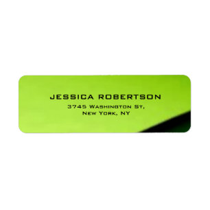 Etiqueta Green Plain Elegant Modern Trendy