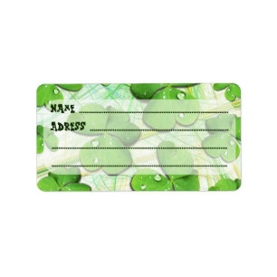 Etiqueta Green Shamrock St Patrick's iPhone 5 Funda-Mate