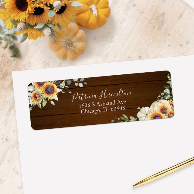 Etiqueta Green Sunflowers Cae Bridal Shower Label (Subido por el creador)