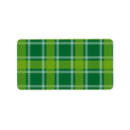Etiqueta Green Tartan Labels