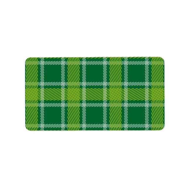 Etiqueta Green Tartan Labels (Frente)
