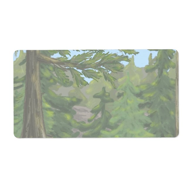 Etiqueta Green Woods (Frente)