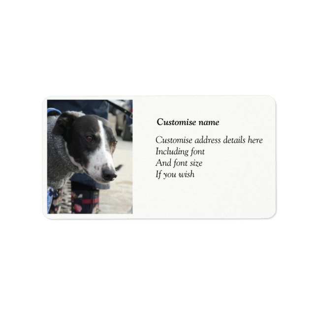 Etiqueta Greyhound address labels (Frente)