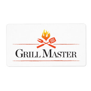Etiqueta Grill Master