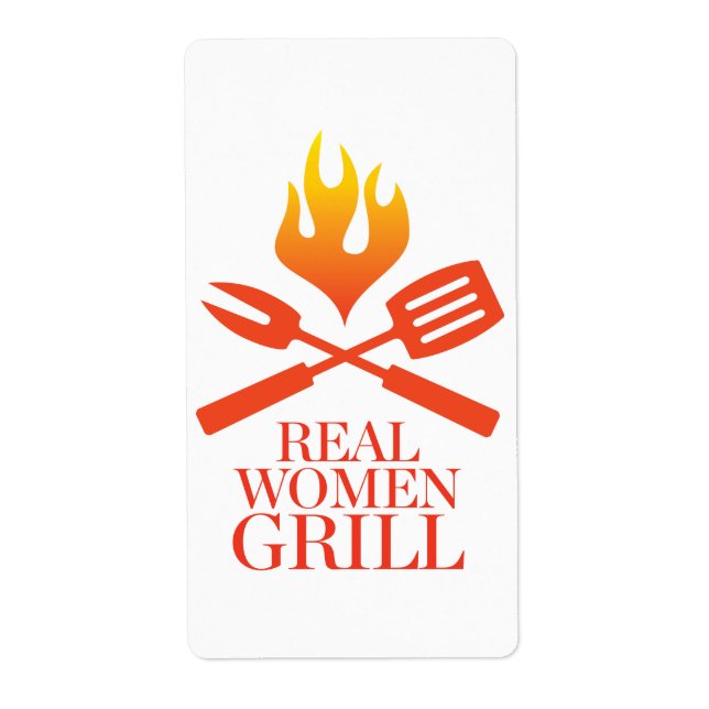Etiqueta Grill Real Women (Frente)