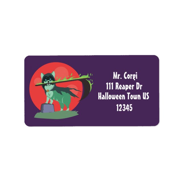 Etiqueta Grim Reaper Puppy (Frente)