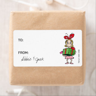 Etiqueta Grinch - Cindy-Lou Quién   Navidad - De Para
