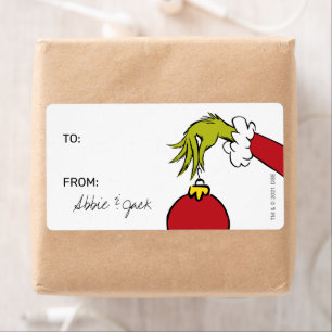 Etiqueta Grinch   Navidad - Para De Calcomanías