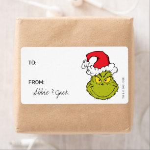 Etiqueta Grinch   Navidad - Para De Calcomanías