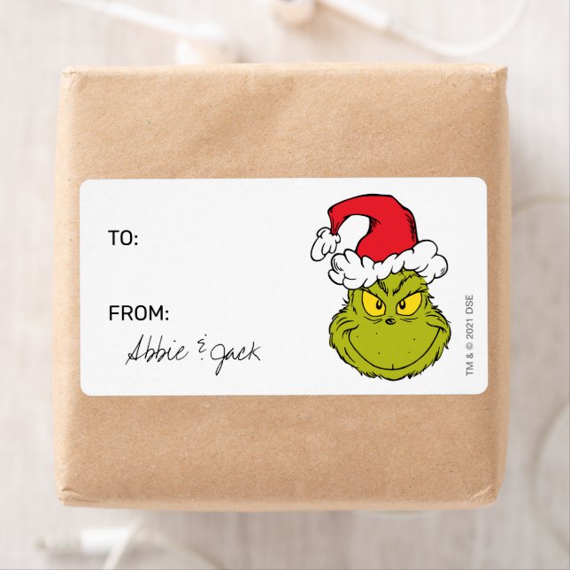 Etiqueta Grinch | Navidad - Para De Calcomanías (In situ)