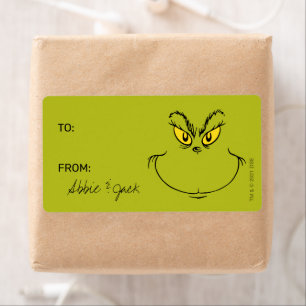 Etiqueta Grinch   Navidad - Para De Calcomanías