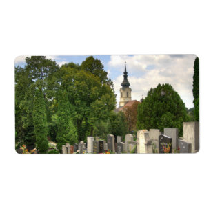 Etiqueta Grinzinger Friedhof, Wien Österreich