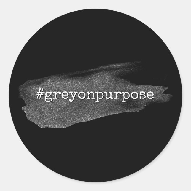 Etiqueta gris en brocha Purpurina plateado (Anverso)