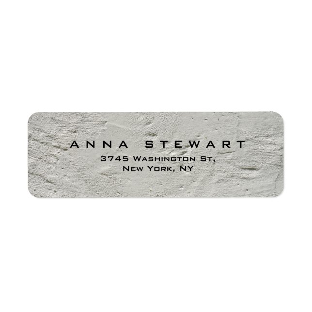 Etiqueta Gris Wall Profesional Moderno Personal (Frente)