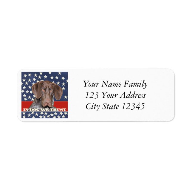 Etiqueta Grizzly4President, en perro confiamos (Frente)