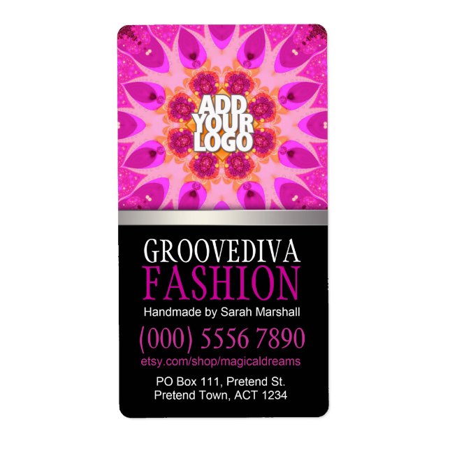 Etiqueta Groove Diva Fashion Business (Frente)